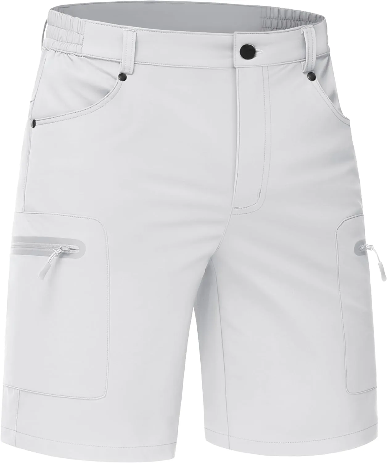 TACVASEN Men's Hiking Cargo Shorts 10" Quick Dry Lightweight Casual Summer Outdoor Golf Shorts with 5 Zipper Pockets