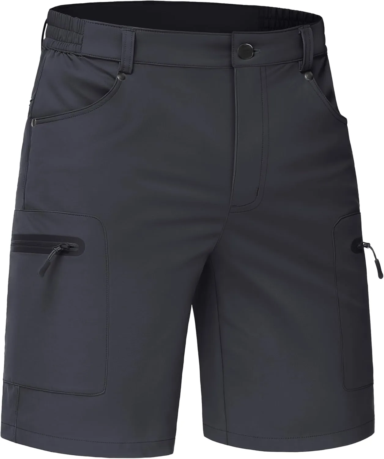 TACVASEN Men's Hiking Cargo Shorts 10" Quick Dry Lightweight Casual Summer Outdoor Golf Shorts with 5 Zipper Pockets