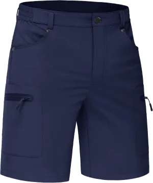 TACVASEN Men's Hiking Cargo Shorts 10" Quick Dry Lightweight Casual Summer Outdoor Golf Shorts with 5 Zipper Pockets