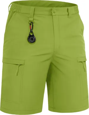 TACVASEN Men's Hiking Cargo Shorts Quick Dry Lightweight for Outdoor Golf Fishing Tactical Casual with Multi Pockets