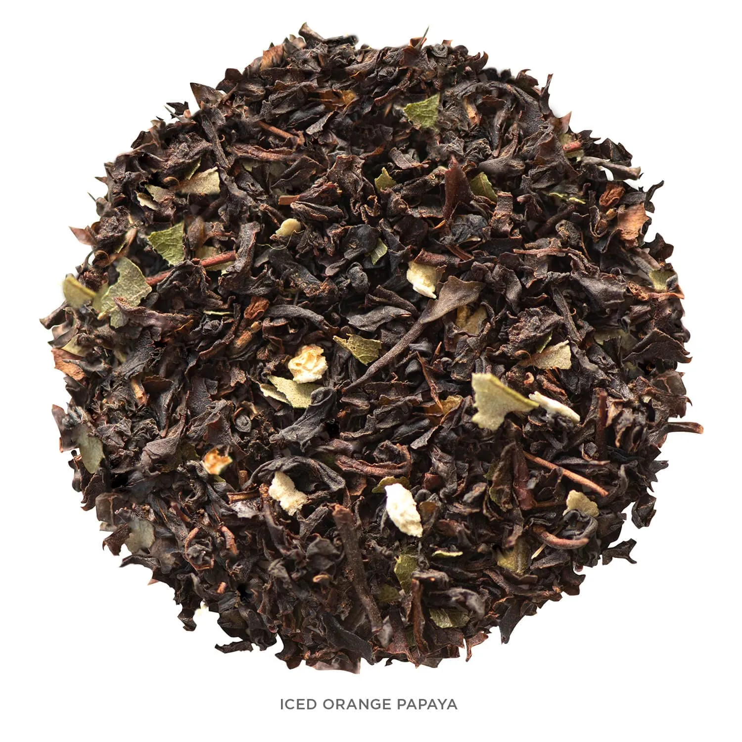 Tea Forte Tea Over Ice Orange Papaya Premium Organic Caffeinated Black Iced Tea Blend, 5 Count Individually Wrapped Handcrafted Pyramid Infuser Tea Bags, Each Steeps 24 oz.
