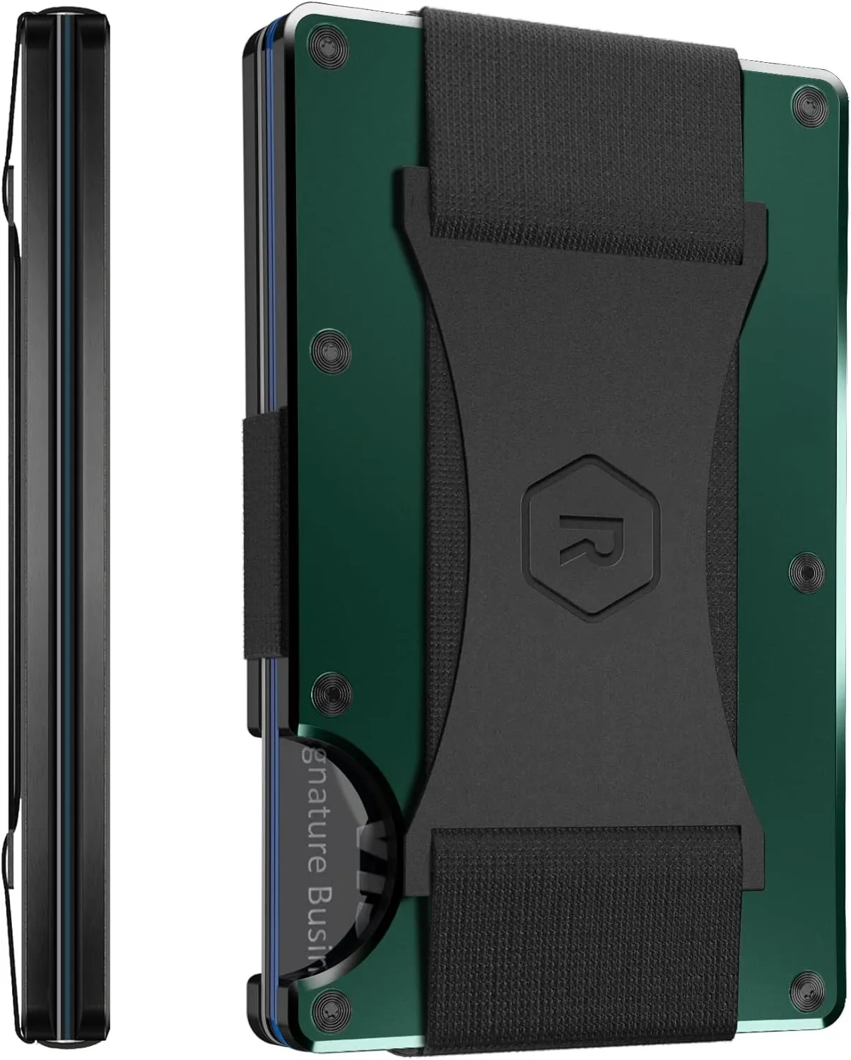 The Ridge Wallets for Men - Slim Minimalist Wallet For Men, Front Pocket, RFID - Card Holder Wallet - Forest Green