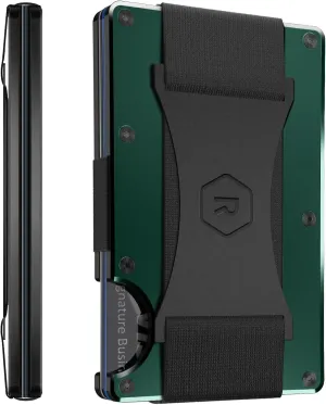 The Ridge Wallets for Men - Slim Minimalist Wallet For Men, Front Pocket, RFID - Card Holder Wallet - Forest Green