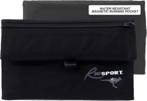 The RooSport Magnetic Running Pouch - Magnetic Pocket to Hold Cell Phone, Wallet, Earphones - Securely Carry Essentials While Running - Magnetic Closure for Convenience