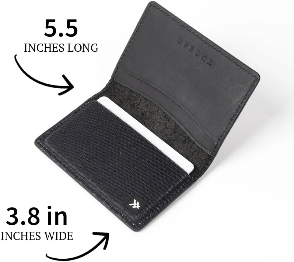 Thread Wallets RFID Blocking Slim Bifold Wallet with Card Protection