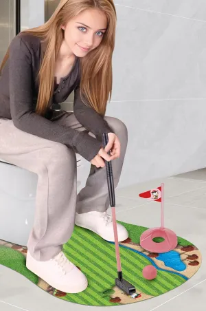 Toilet Golf, Mini Golf Game - Golf Gifts for Women, Gag Gifts Funny Adult - Funny Gifts for Women, Mom, Sister, Girlfriend, Birthday, Mothers Day - White Elephant Gifts for Adults