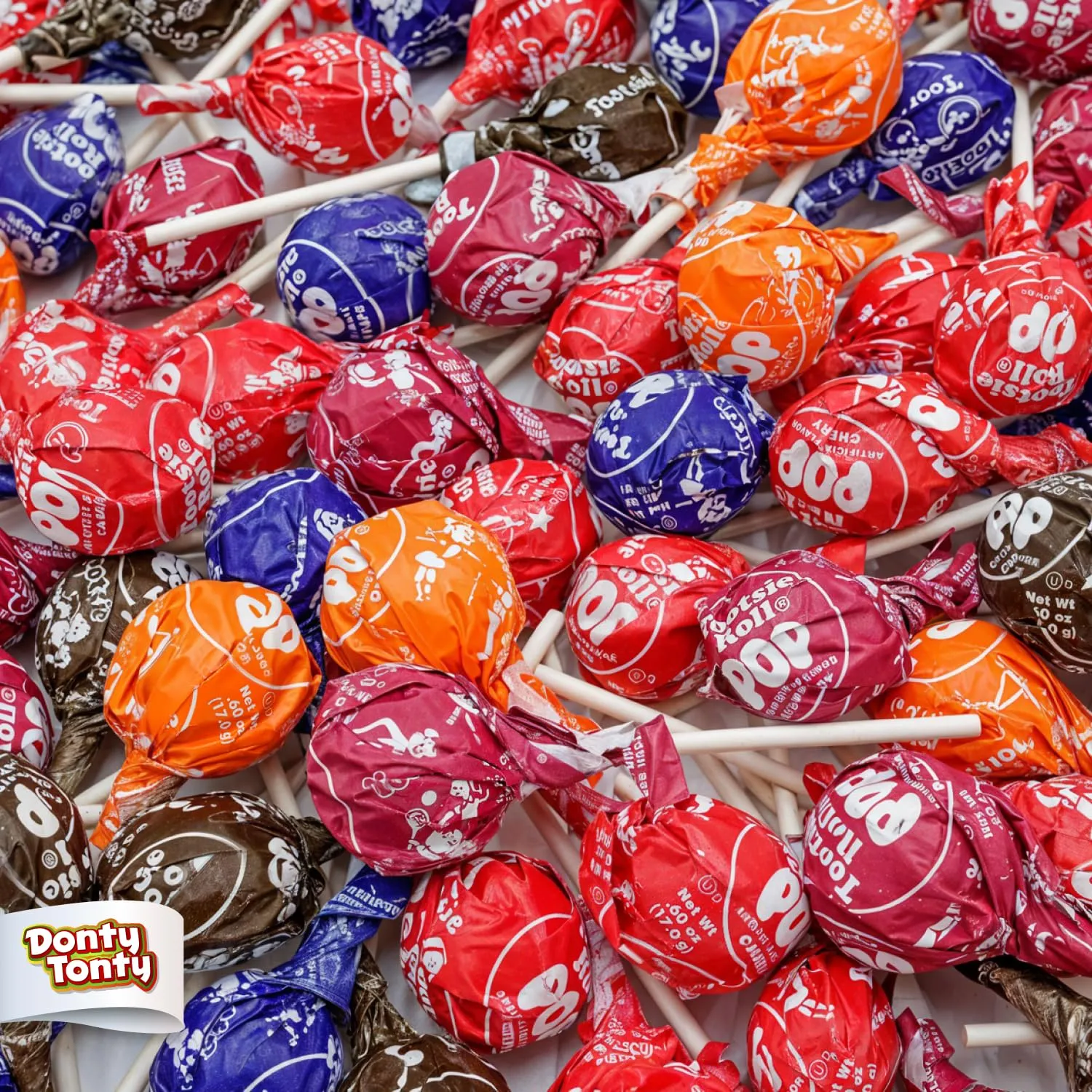 TOOTSIE ROLL POPS Lollipops 2 lb – Bulk Bag, 5 Assorted Flavors, Gluten Free, Chewy Center & Hard Candy Coating, Individually Wrapped Suckers (48 Pieces)