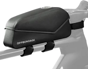 Top Tube Bike Bag Magnetic Switch Waterproof Bike Frame Bag Bikepacking Bicycle Storage Bag for Gravel Road Bike Green (Black)