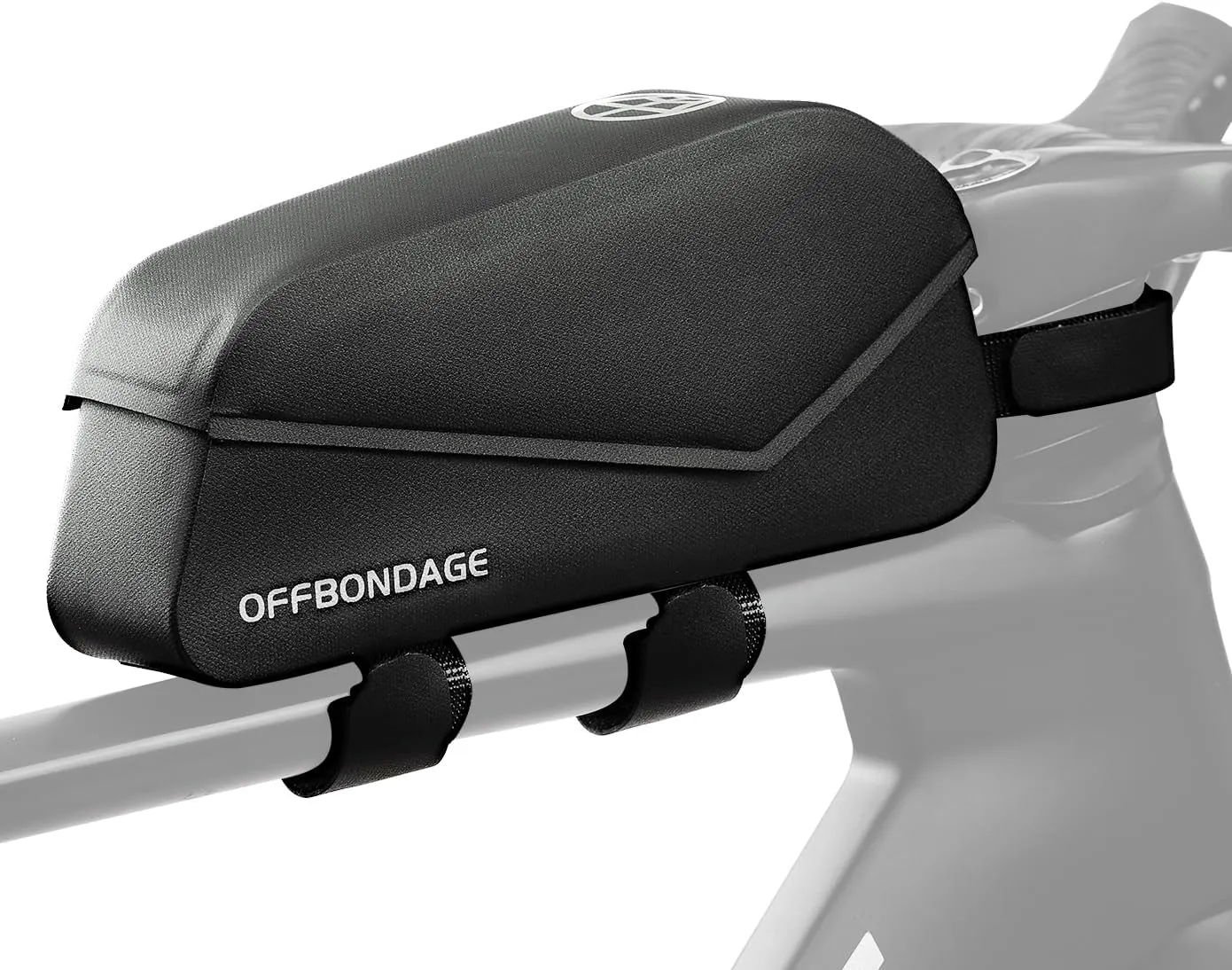 Top Tube Bike Bag Magnetic Switch Waterproof Bike Frame Bag Bikepacking Bicycle Storage Bag for Gravel Road Bike Green (Black)