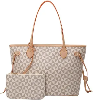 Tote Bag for Women, Tote Bag with Zipper，Leather Tote Bag Shoulder Bag Top Handle Handbag for Travel, Work