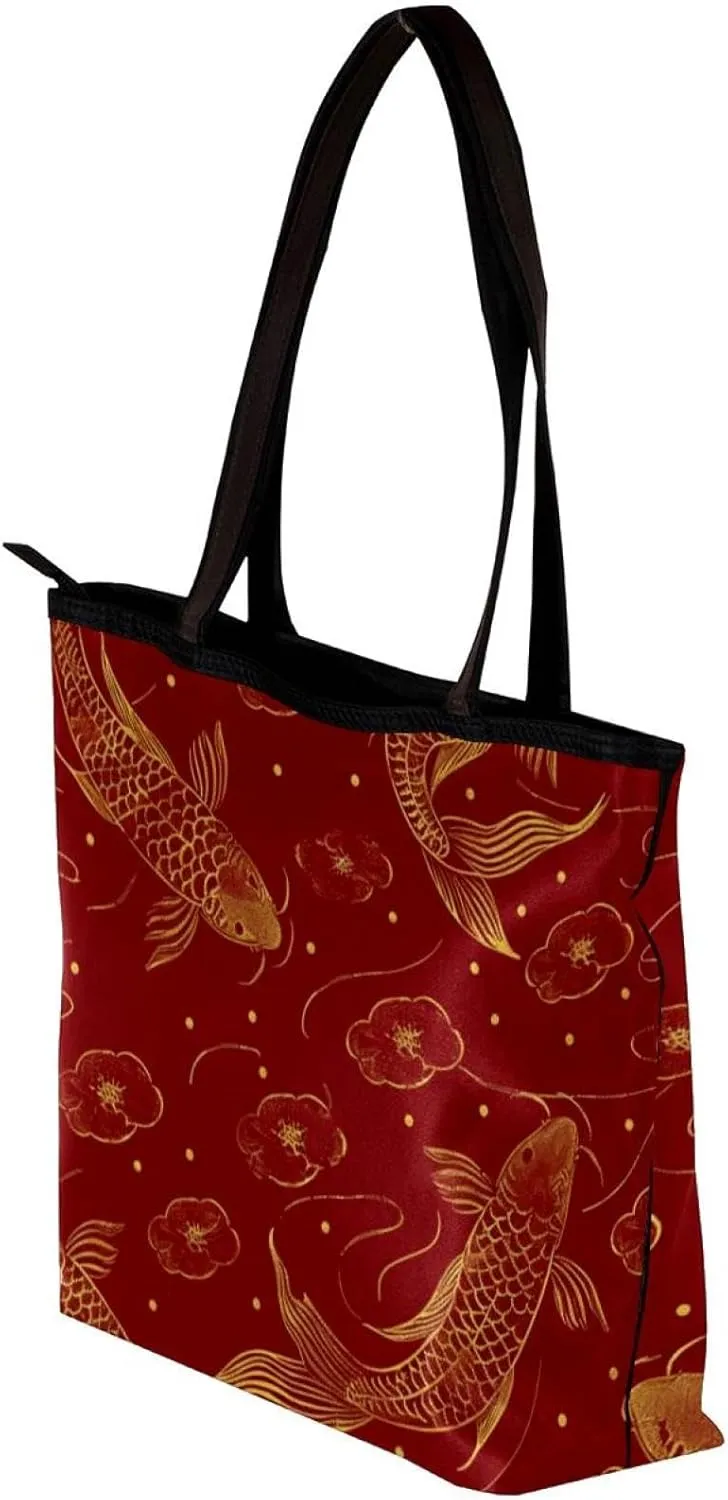 Tote Bag, Large Tote Bag, Women's Tote Handbags, Red Heart Valentine, Tote Bags Women
