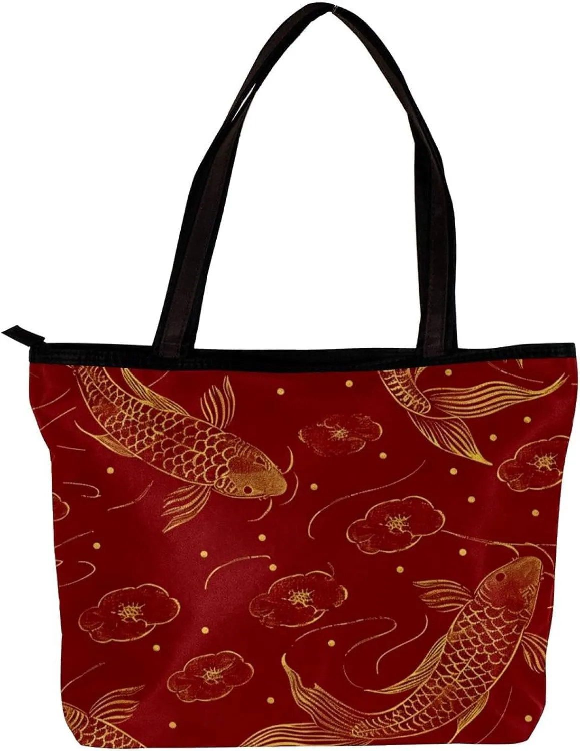 Tote Bag, Large Tote Bag, Women's Tote Handbags, Red Heart Valentine, Tote Bags Women