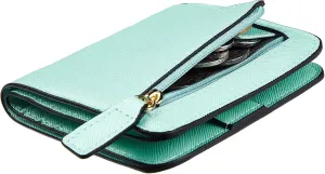 Toughergun Wallet Women Rfid Blocking Small Compact Bifold Luxury Leather Pocket Wallet Ladies Mini Purse with ID Window
