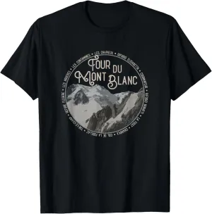 Tour du Mont Blanc Gear European Hiking Trail Souvenir Hiker T-Shirt