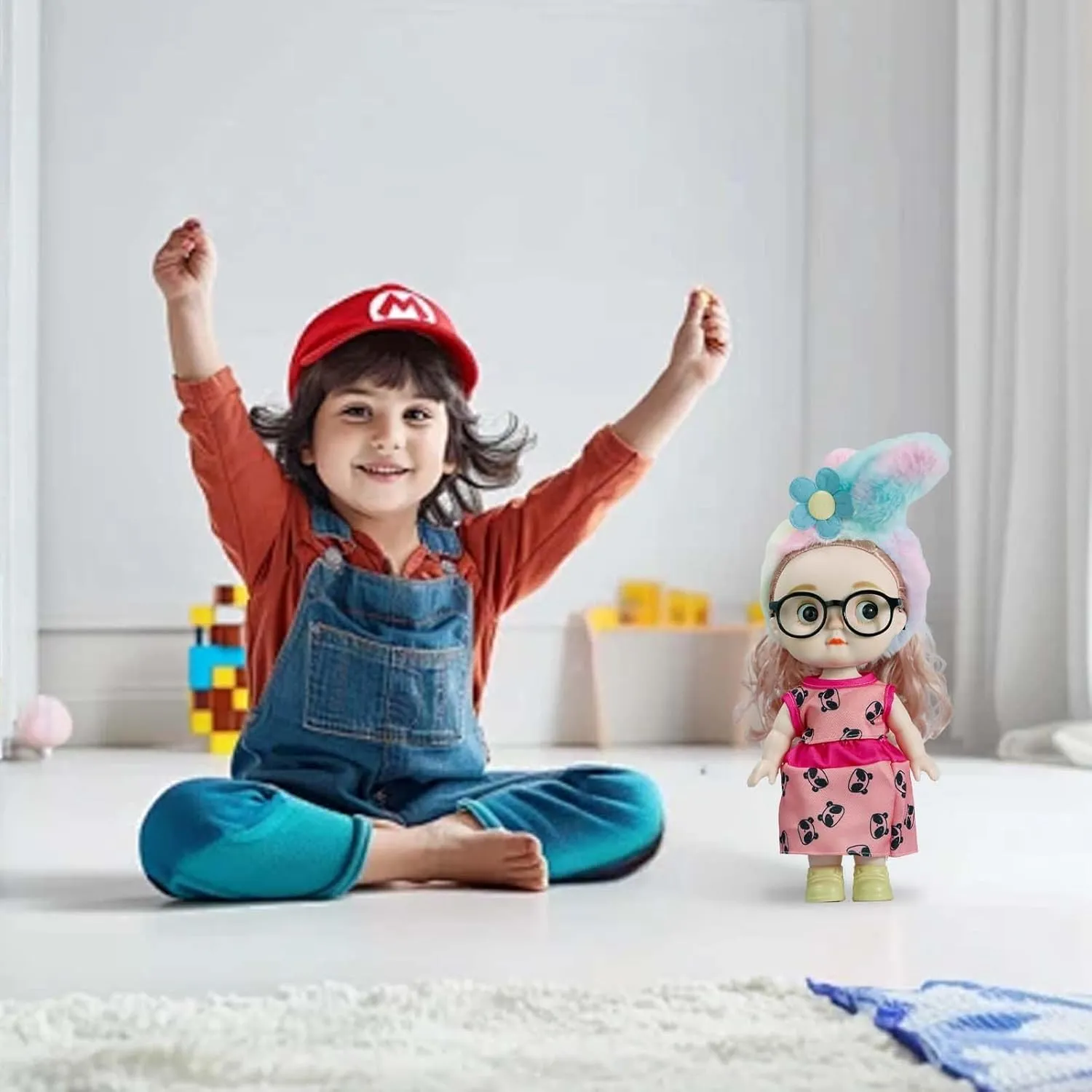 Toys Baby Toddler Muñecas Teacher Appreciation Gifts Reborn BJD Sprunki Blythe Fashion Doll Luxury Playset with 3  Outfits & Accessories | 11" Posable Doll for Girls Ages 3-25| Birthday Gift(Pink)