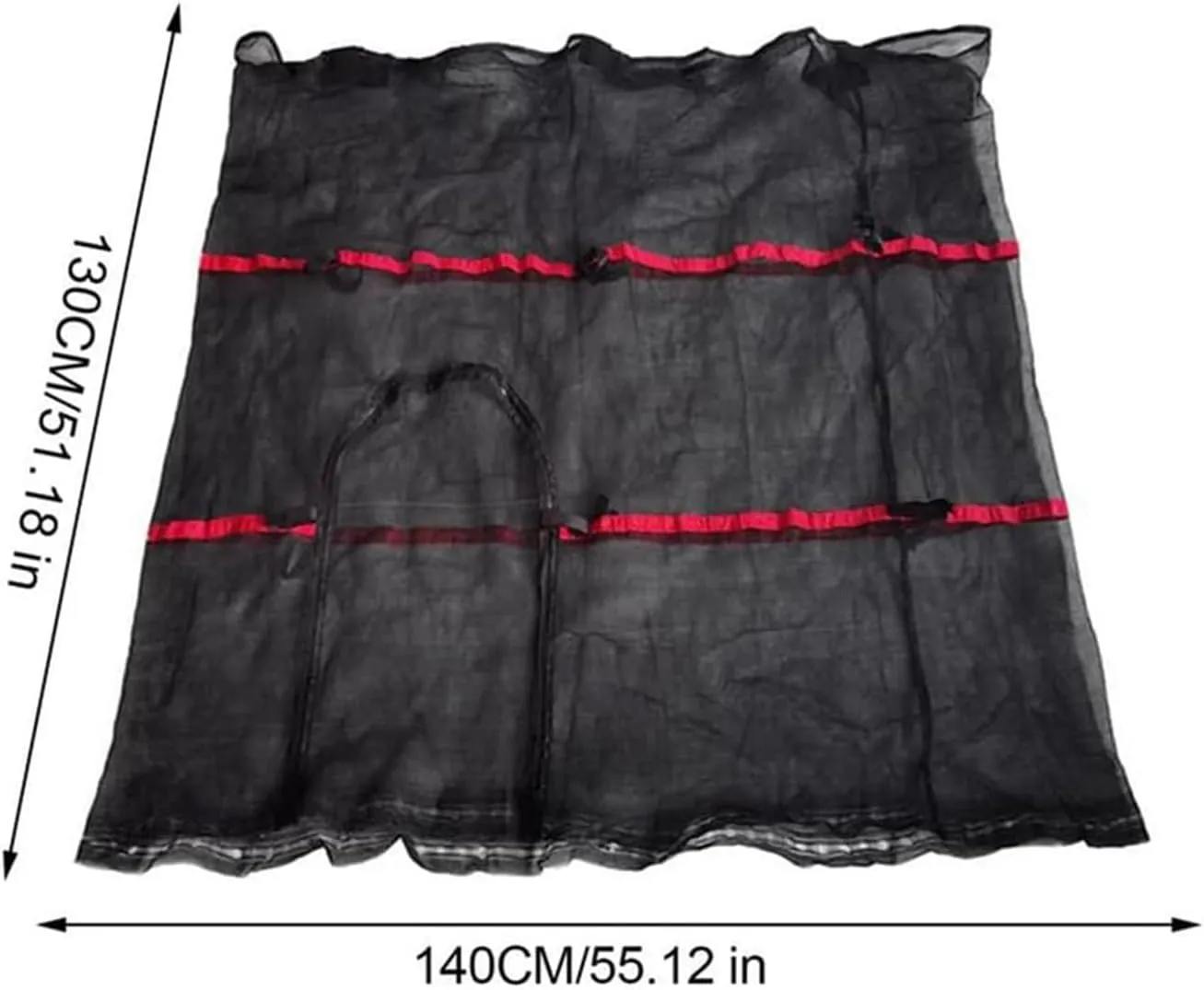 Trampoline Safety Net Replacement, for Trampolines Diameter 140 cm / 55 inch, UV Resistant Tear Resistant Trampoline Enclosure Surround Netting, Round Trampoline Accessories, Net Only