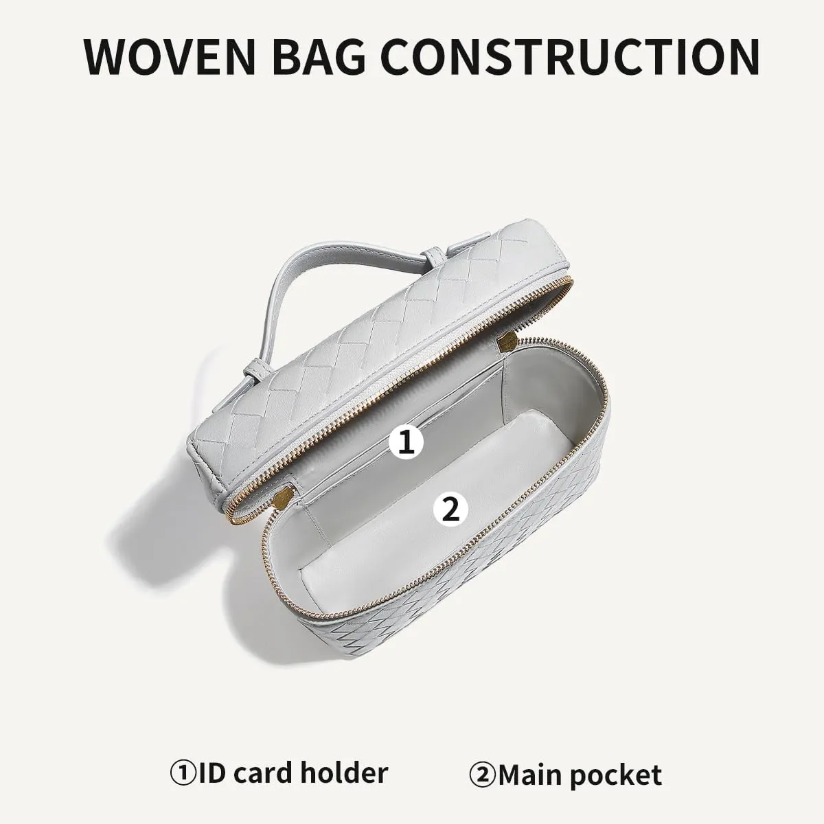 Trendy Woven Crossbody Purse Bag for Women, Cute Shoulder Bag Square Box Bags Mini PU Leather Top Handle Purses Handbag