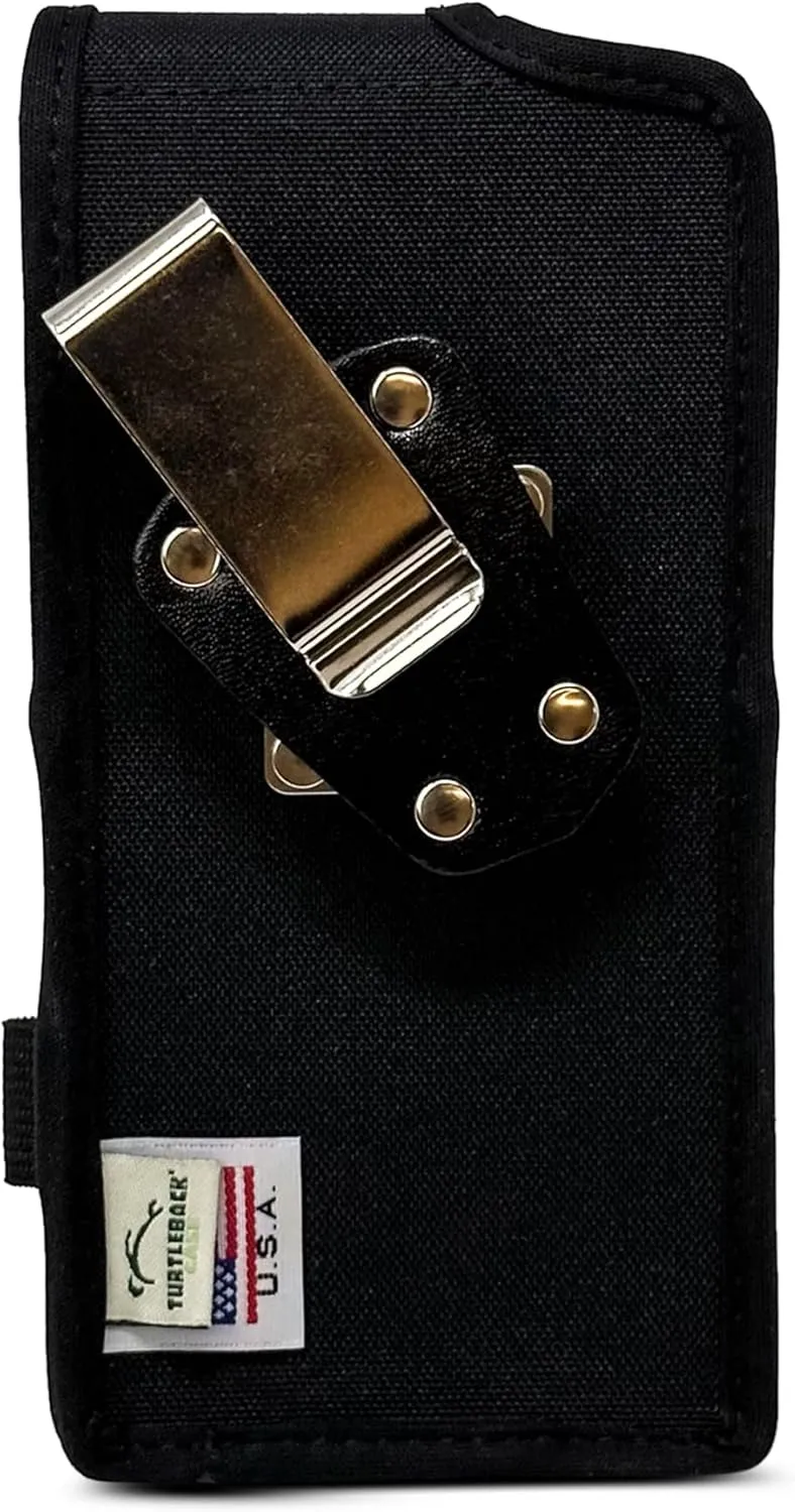 Turtleback Holster Pouch Made for Sonim XP10, Vertical Nylon Case with Rotating Belt Clip & Magnetic Closure