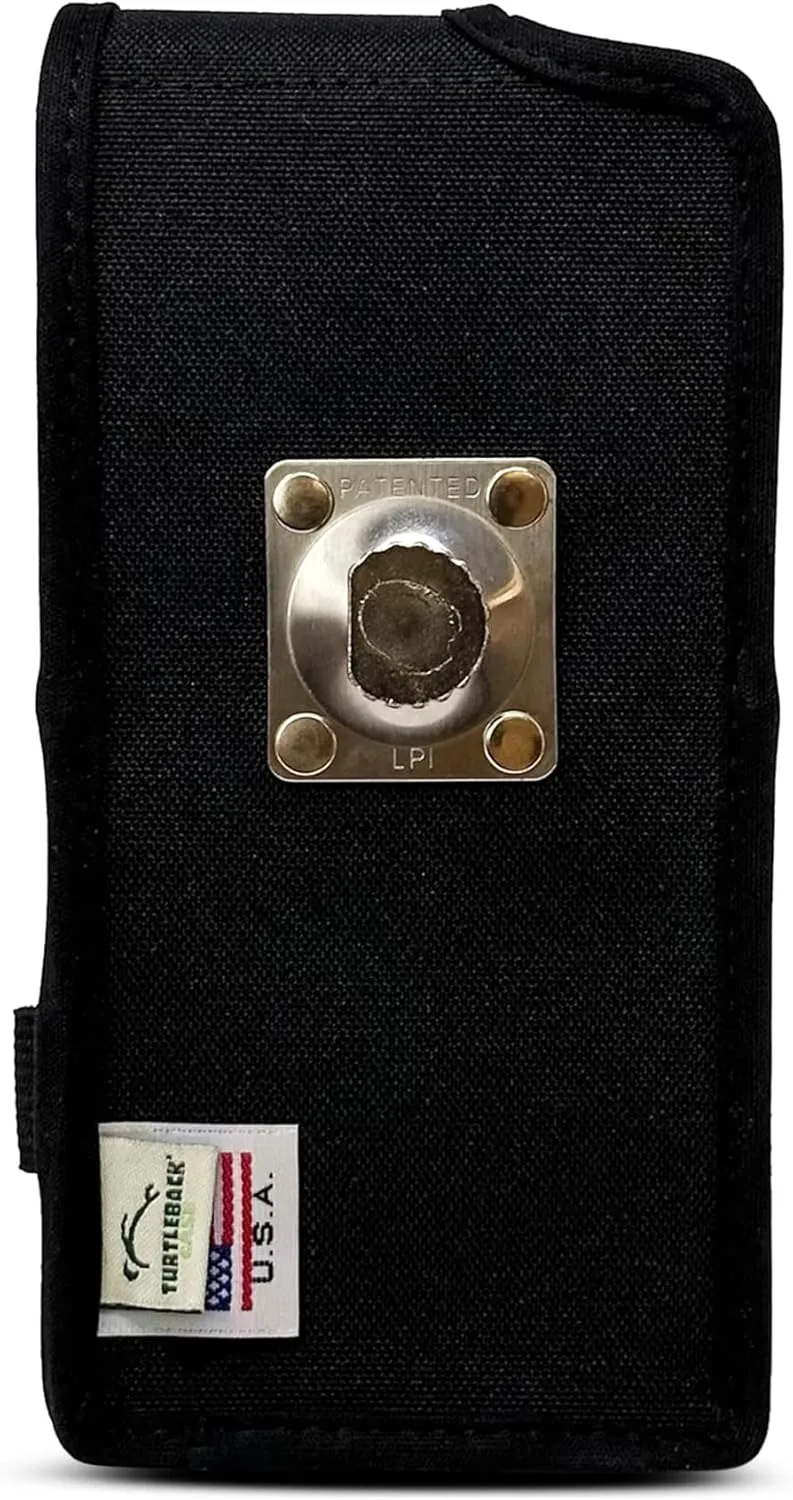 Turtleback Holster Pouch Made for Sonim XP10, Vertical Nylon Case with Rotating Belt Clip & Magnetic Closure