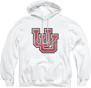 University of Utah Official Distressed Primary Unisex Adult Pull-Over Hoodie