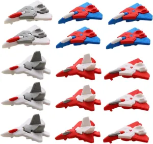 Uonlytech 48pcs Cute Cartoon Airplane Erasers for Boy Girl Mini School Supplies Fun Learning Tools for Toddlers Bulk Prizes for Students Pencil Erasers