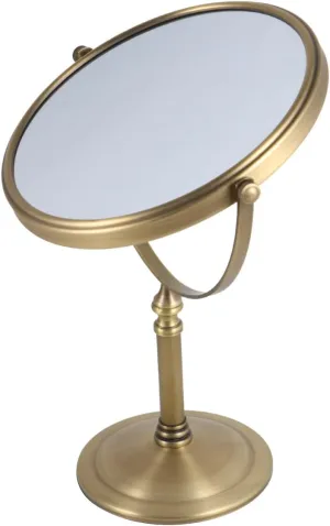 Uonlytech Metal Frame Glass Makeup Mirror 8 Double Side 5X Magnification Table Vanity Mirror