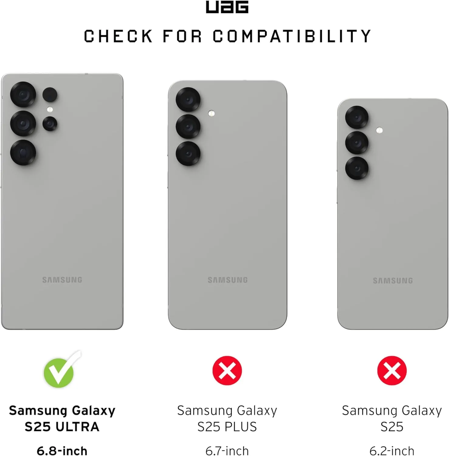 URBAN ARMOR GEAR UAG for Samsung Galaxy S25 Ultra Case 6.8" with Kickstand Plasma XTE - Compatible with Magnetic Charging Transparent Rugged Military Drop Tested Protective Cover, Clear/Titanium