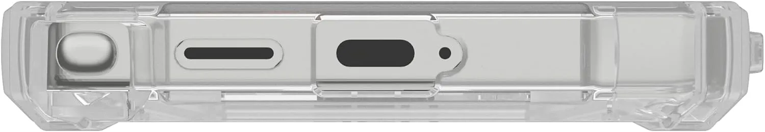 URBAN ARMOR GEAR UAG for Samsung Galaxy S25 Ultra Case 6.8" with Kickstand Plasma XTE - Compatible with Magnetic Charging Transparent Rugged Military Drop Tested Protective Cover, Clear/Titanium