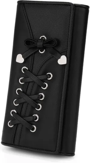 UTO RFID Wallet for Women Large Capacity PU Leather Card Holder Phone Case Zipper Pocket Purse Clutch