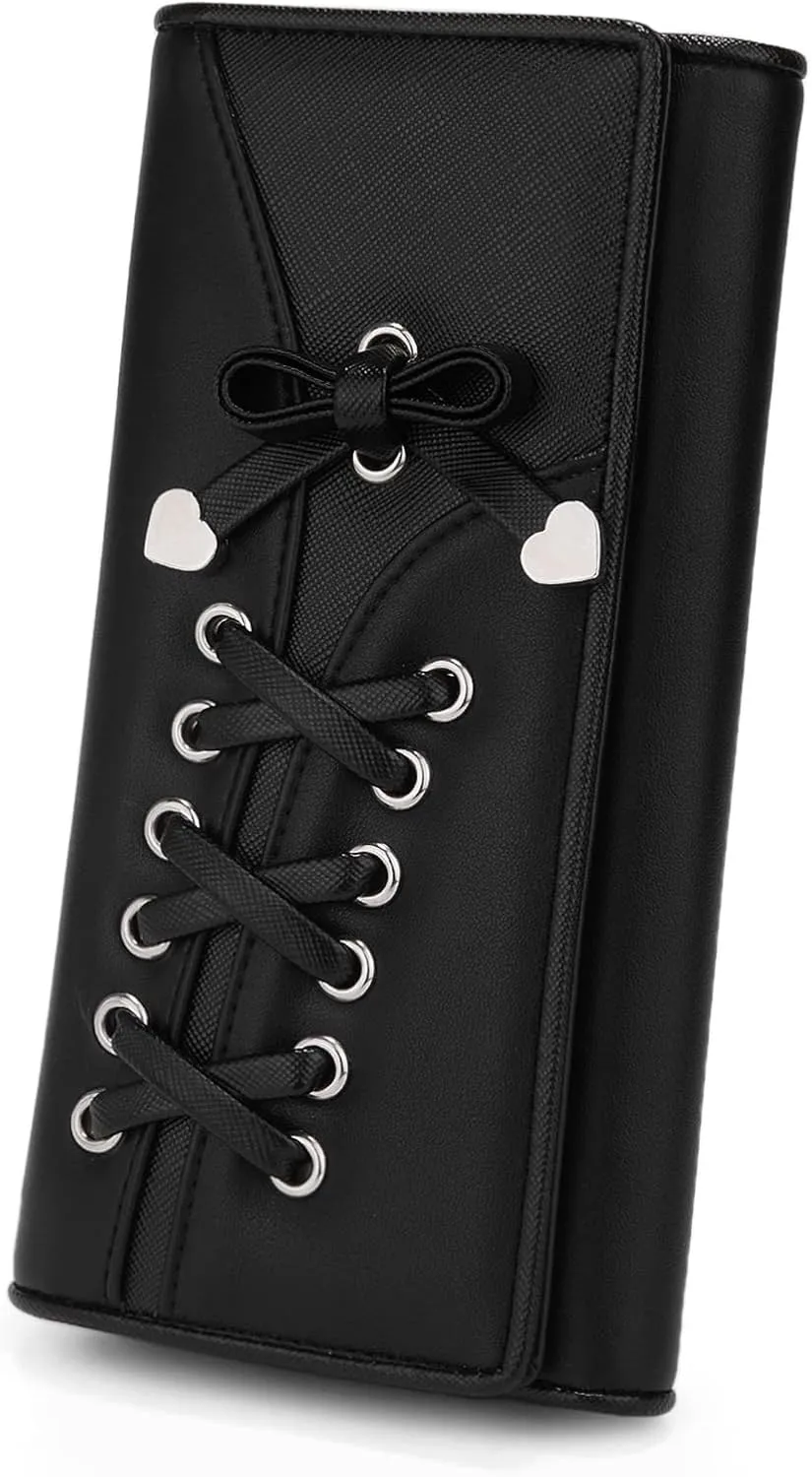 UTO RFID Wallet for Women Large Capacity PU Leather Card Holder Phone Case Zipper Pocket Purse Clutch