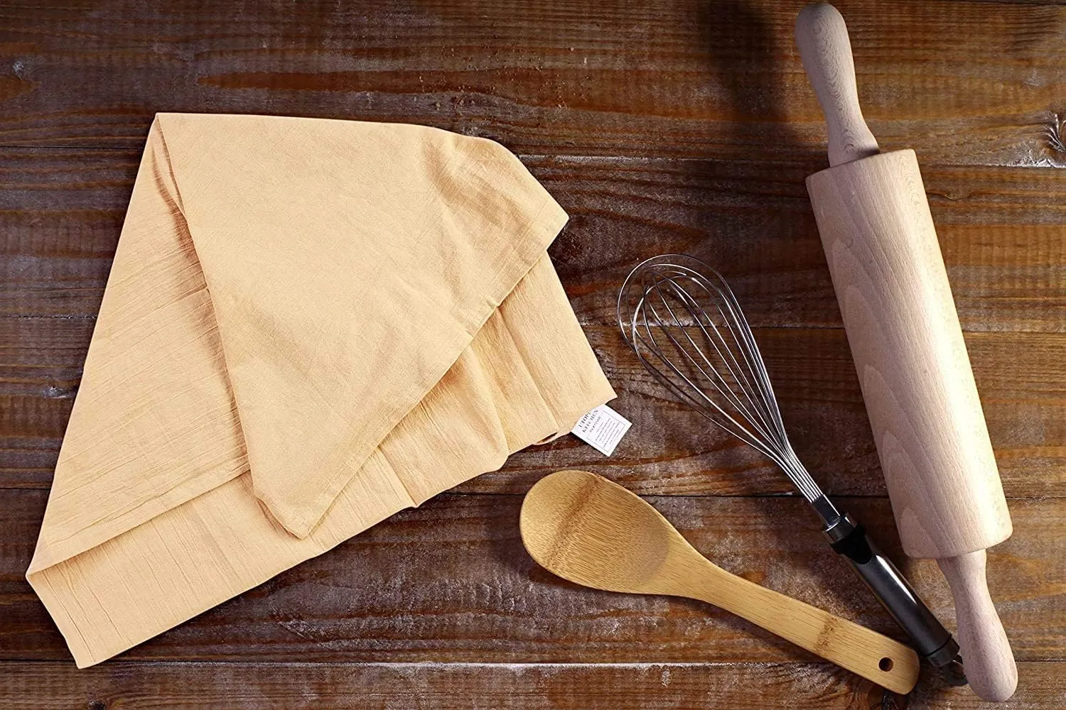 Utopia Kitchen Beige Flour Sack Towels [24 Pack - 28 x 28 Inch] 100% Cotton Tea Towels for Cleaning & Drying - Highly Absorbent Kitchen Dish Cloth