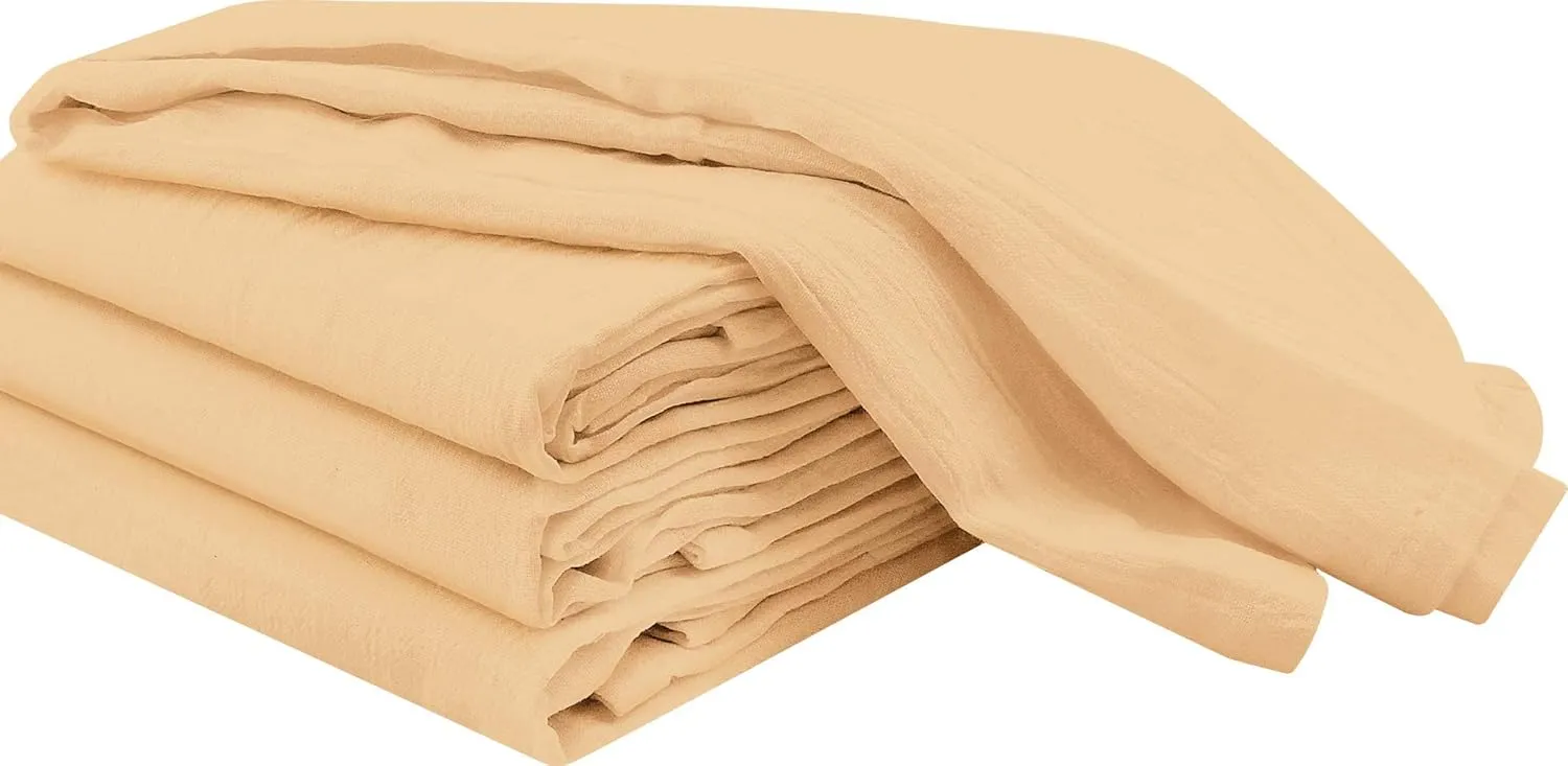 Utopia Kitchen Beige Flour Sack Towels [24 Pack - 28 x 28 Inch] 100% Cotton Tea Towels for Cleaning & Drying - Highly Absorbent Kitchen Dish Cloth