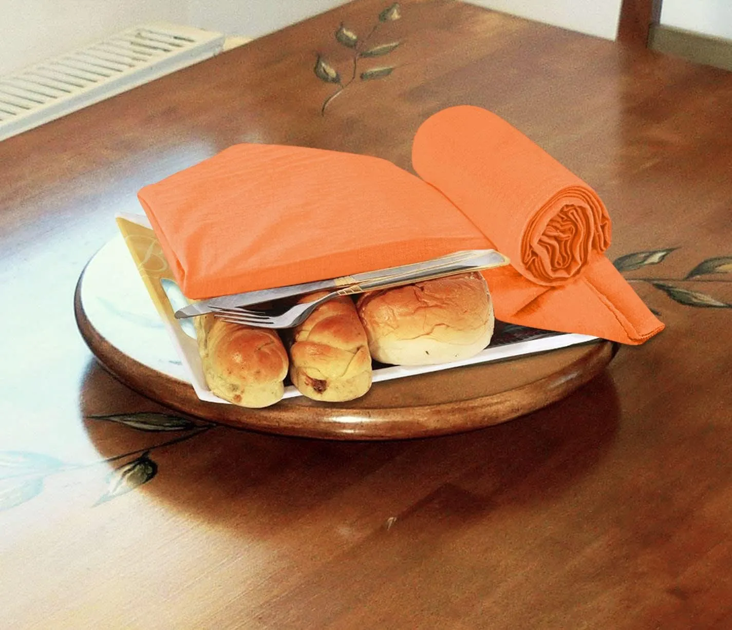 Utopia Kitchen Orange Flour Sack Towels [12 Pack - 28 x 28 Inch] 100% Cotton Tea Towels for Cleaning & Drying - Highly Absorbent Kitchen Dish Cloth