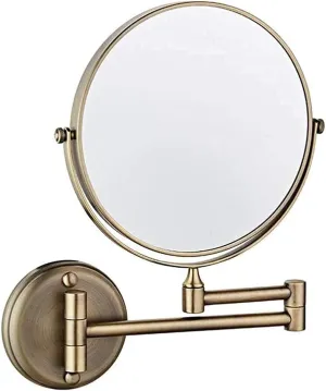 Vanity Mirror, Makeup Mirror Vanity Mirror Bathroom Vanity Mirror,Beauty Mirror Wall-Mounted Mirror Makeup Mirror Folding Magnifying Double-Sided for Hotel Bathroom Cosmetic Mirror ( Color : C , Size