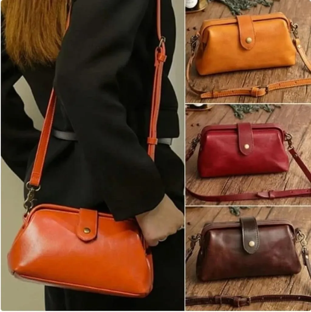 Velissa Bag For Women,Langrents Retro Handbag,Premium Leather Retro Bag