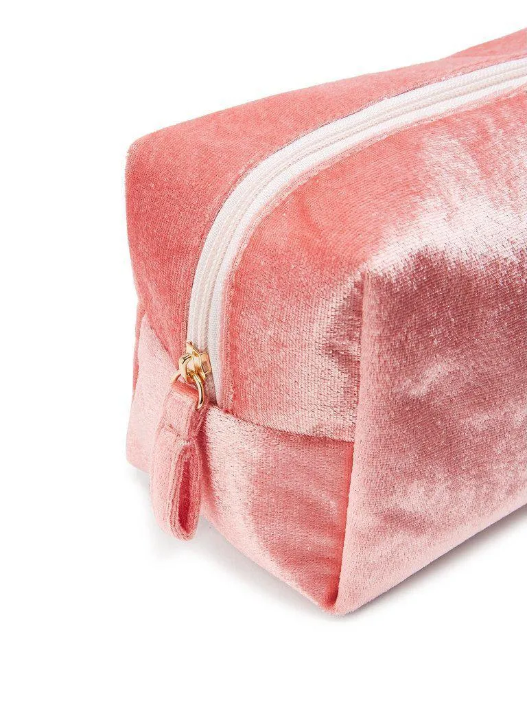 Velvet Zipper Makeup Bag
