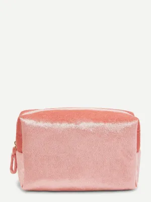 Velvet Zipper Makeup Bag