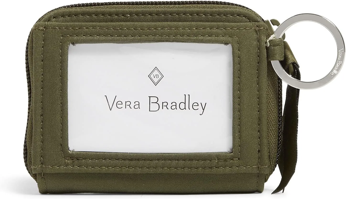 Vera Bradley Cotton Petite Zip-Around Wallet with RFID Protection