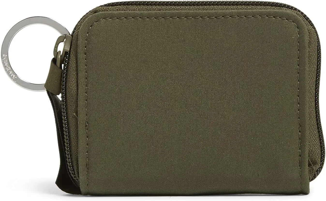 Vera Bradley Cotton Petite Zip-Around Wallet with RFID Protection
