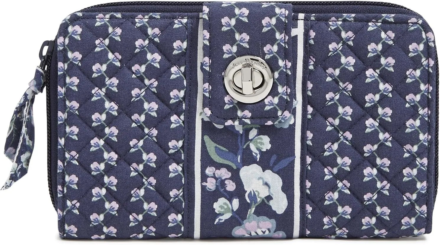 Vera Bradley Iconic RFID Turnlock Wallet, Signature Cotton