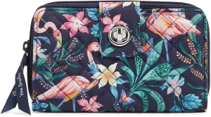 Vera Bradley Iconic RFID Turnlock Wallet, Signature Cotton