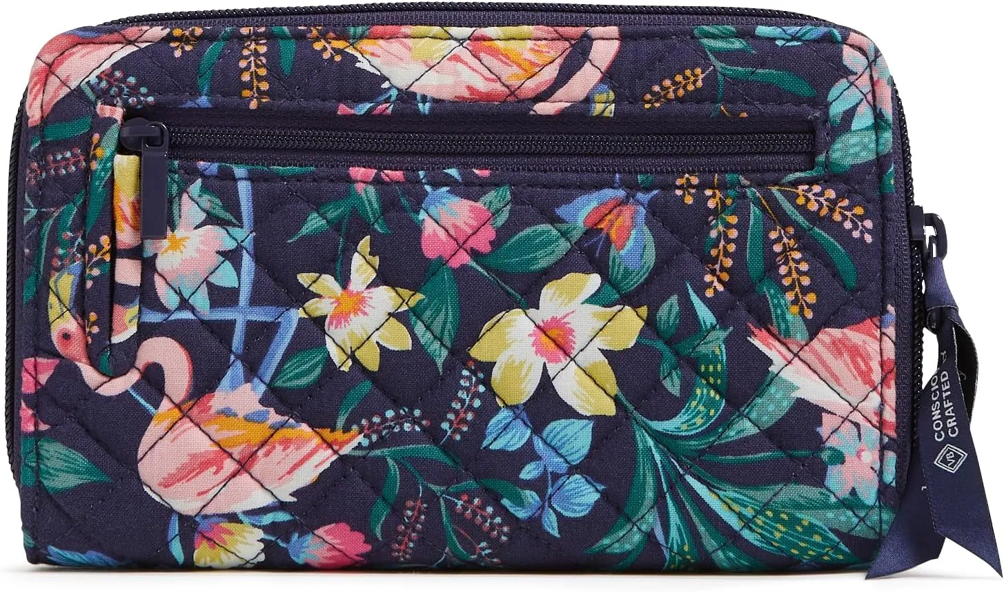 Vera Bradley Iconic RFID Turnlock Wallet, Signature Cotton