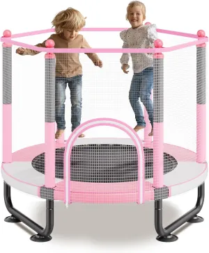 VEVOR 60" Kids Trampoline, 4.6/5 FT Indoor Outdoor Trampoline