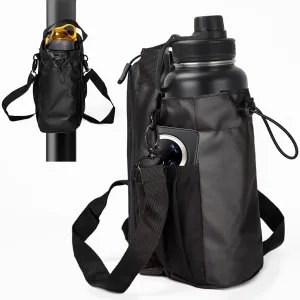 VKZ Magnetic Crossbody Gym Bag Water Bottle Holder Waterproof, Sling Bag for Men and Women Carrier Bag with Phone Pockets Handle Shoulder Strap, Travel Water Bottle Bag Accessories Organizer