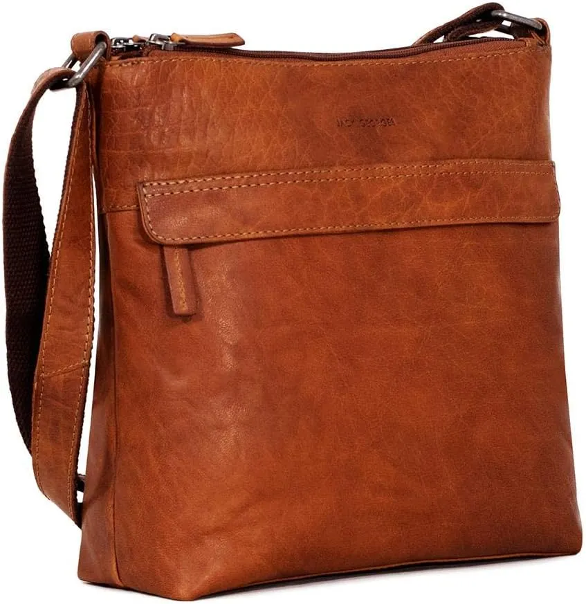 Voyager Zippered Crossbody Hobo #7832 (Honey)