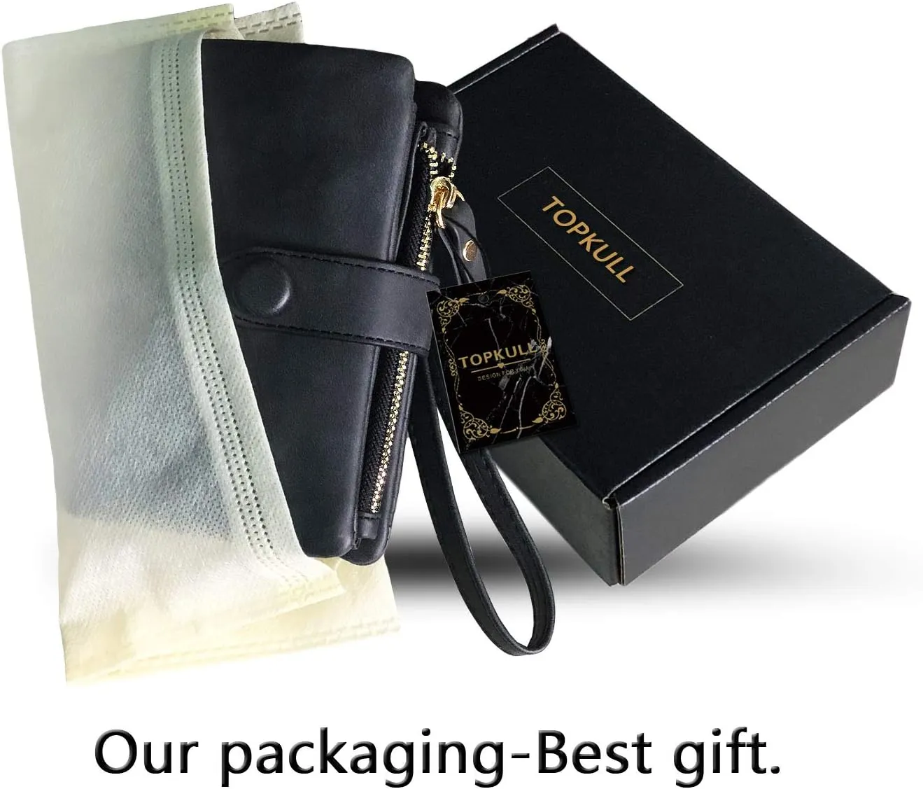 Wallets for Women Bifold Small Rfid Soft Leather Ladies Wallets Trifold Womens Wallets Billfolds Mini Wristlet Clutch Cute Zipper Coin Purse with Wrist Strap