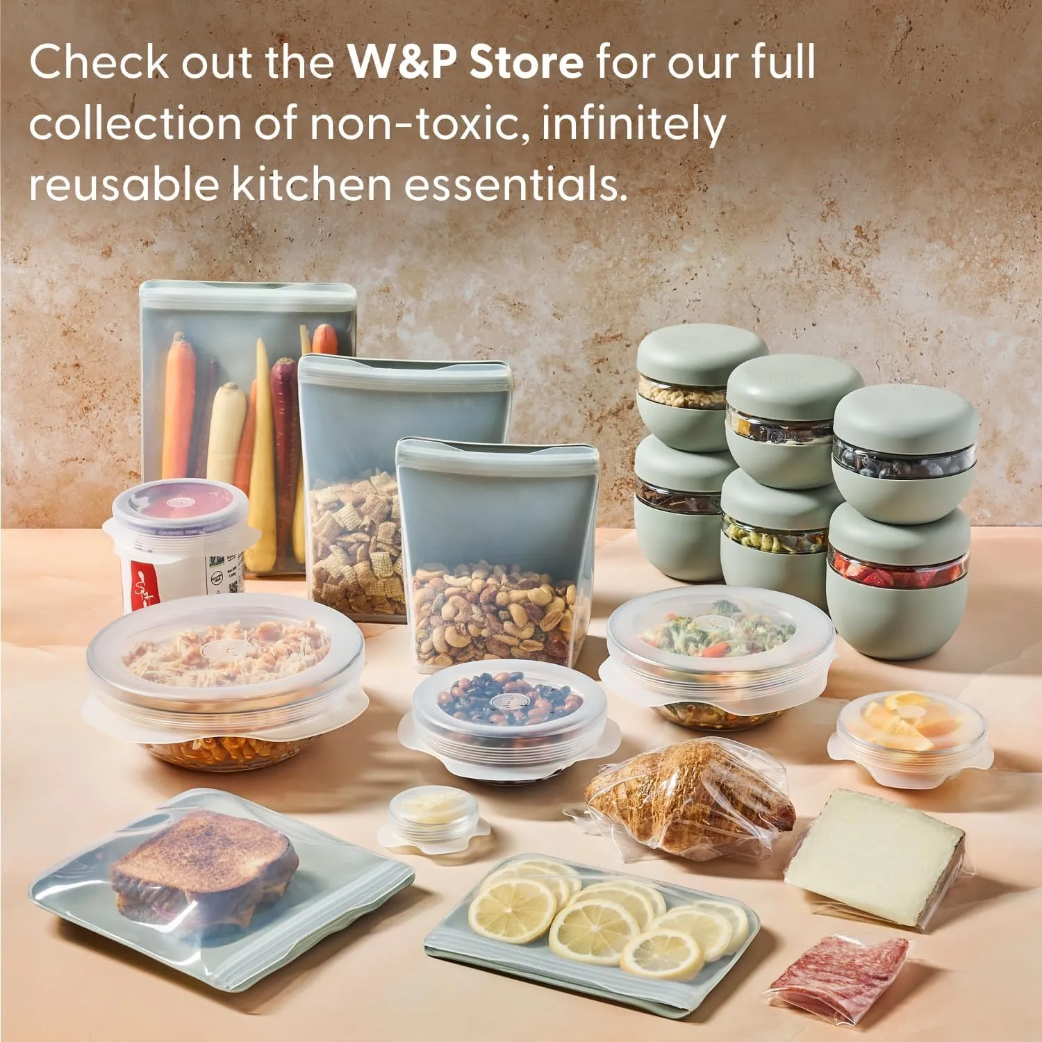 W&P Porter Seal Tight Lunch Bowl Container w/ Lid | Mint 24 Ounces | Leak & Spill Proof, Soup & Stew Food Storage, Meal Prep, Airtight, Microwave and Dishwasher Safe, BPA-Free Glass