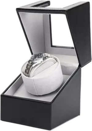 Watch Box Roll Case Stand Automatic Winder Double Motor Battery Powered Adapter