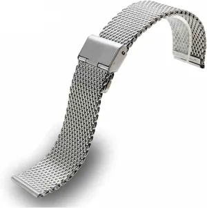 watch strap stainless steel watch mesh strap thick wire hanging buckle 1.0 wire 18 20 22 24mm watchband