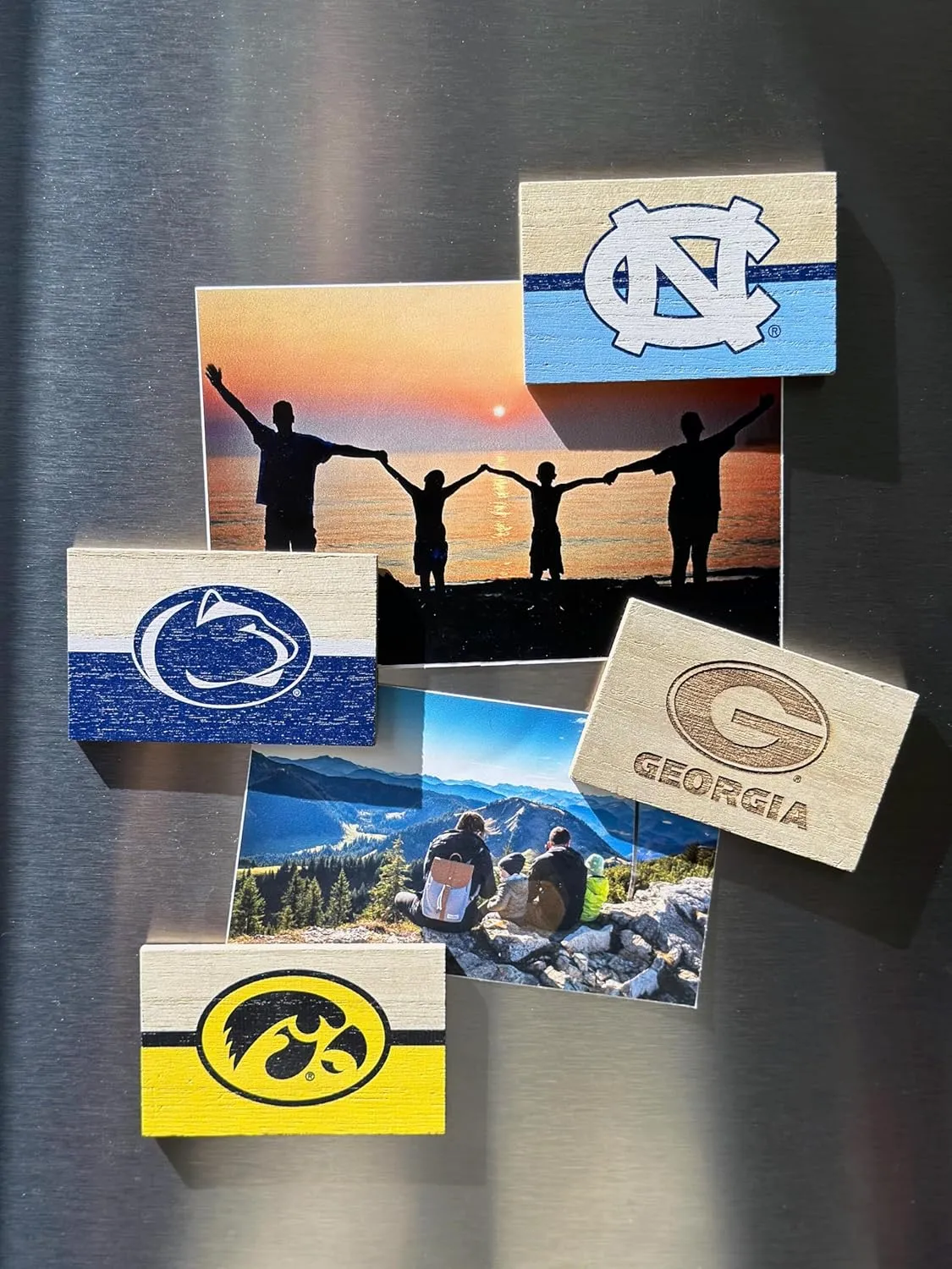 Weatherby Missouri Travel Souvenir Destination Wooden 2" x 3" Fridge Magnet 4-Pack